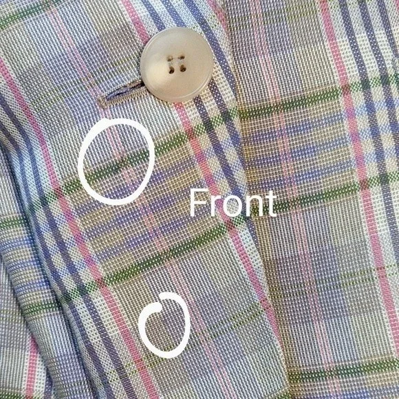 Pendleton plaid spring holiday blazer rayon women's size 16 - Picture 11 of 12